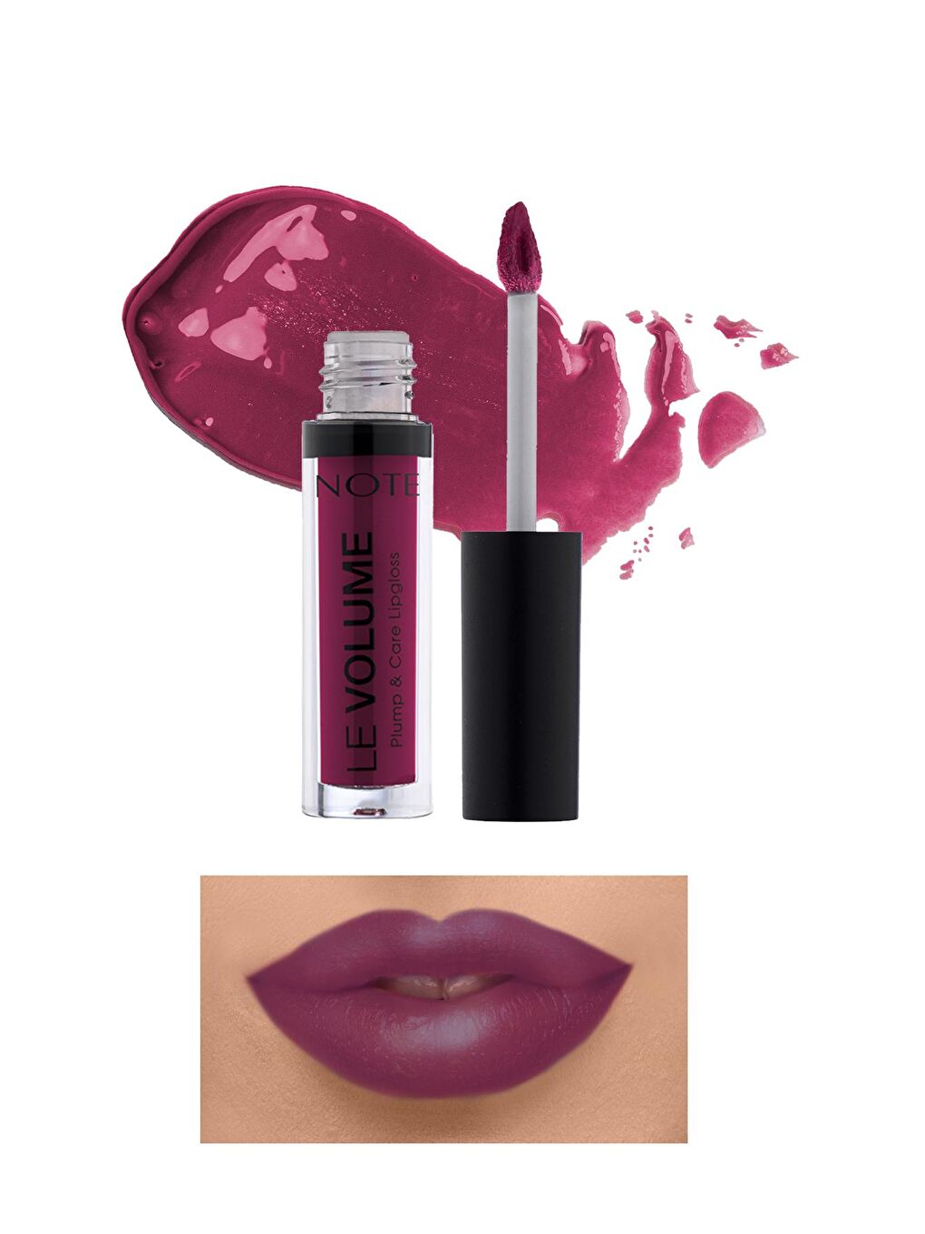 Note Cosmetique Mor Note Le Volume Plump & Care Lipgloss Dudak Parlatıcısı 09 Love Whisper - Mor - 1