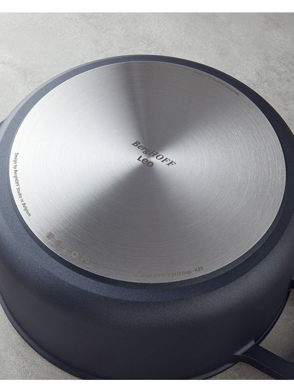 LEO Phantom Derin Tencere 28x13 cm Siyah-5