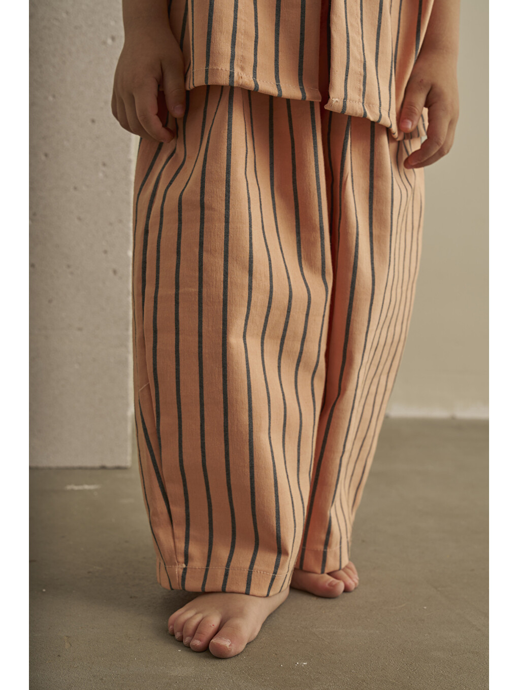 Pembe Sunset Navy Gabardin Pantolonlu Takım-6
