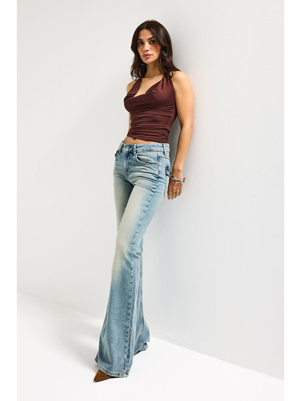 Mavi Kadın A.Tint 4s6-32 SLN05 Mid Rise Flare Fit Orta Bel Esnek Kumaş Dnim Jean-6