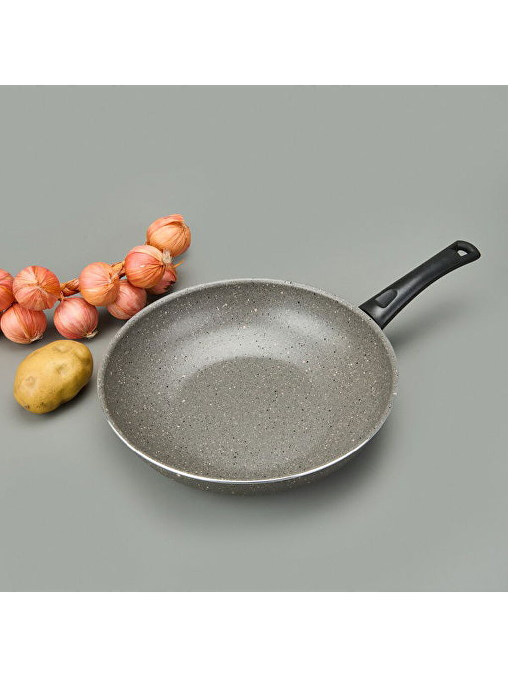 Wok Tava - Gri - 30 cm-3