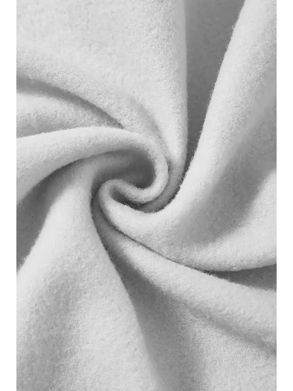 Gri Ön Yazı Baskılı İçi Pamuklu Unisex Sweatshirt-1