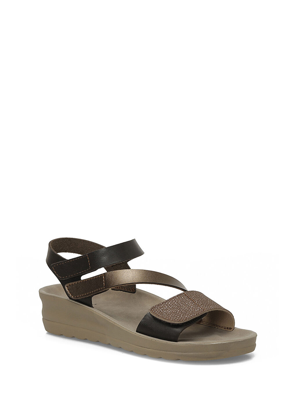 Sarı 409106.Z6FX Bronz Kadın Comfort Sandalet-1