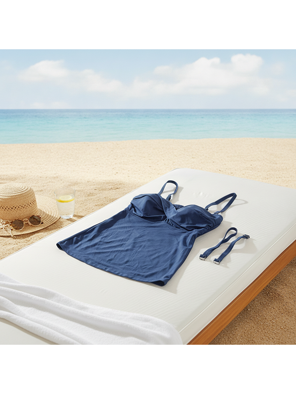 Kadın Plaj Giyim Lacivert Renk Bikini Üst Bb2631-4