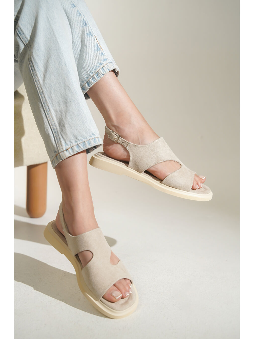 Bej Emmie Kadın Sandalet-7