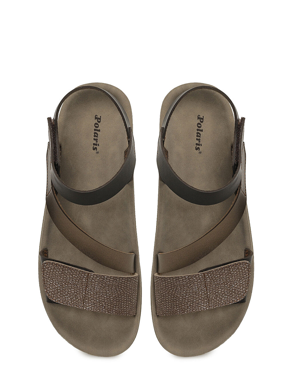 Sarı 409106.Z6FX Bronz Kadın Comfort Sandalet-3