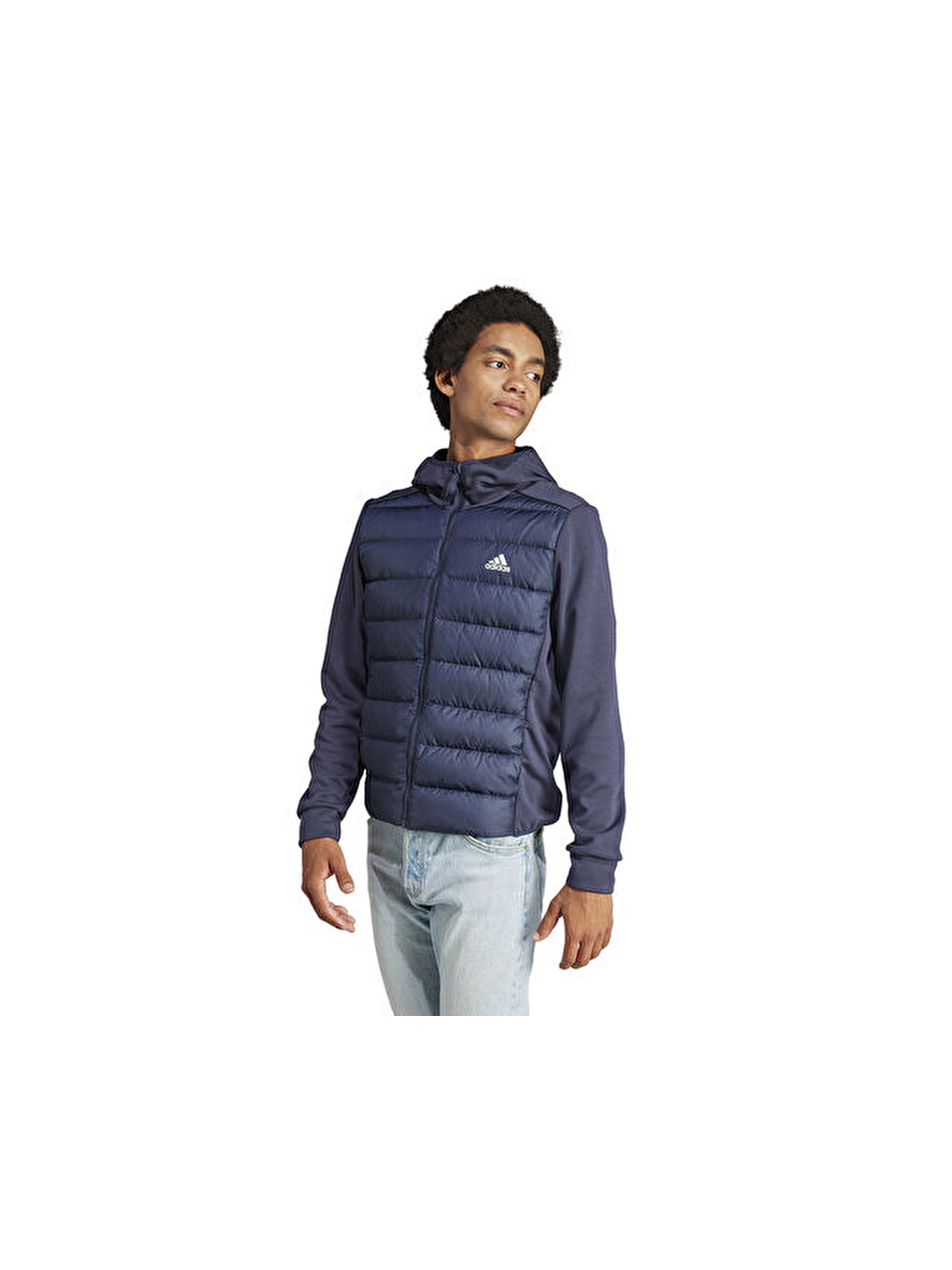 Ess Dwn Hyb J Erkek Outdoor Ceketi Ik3224 Mavi