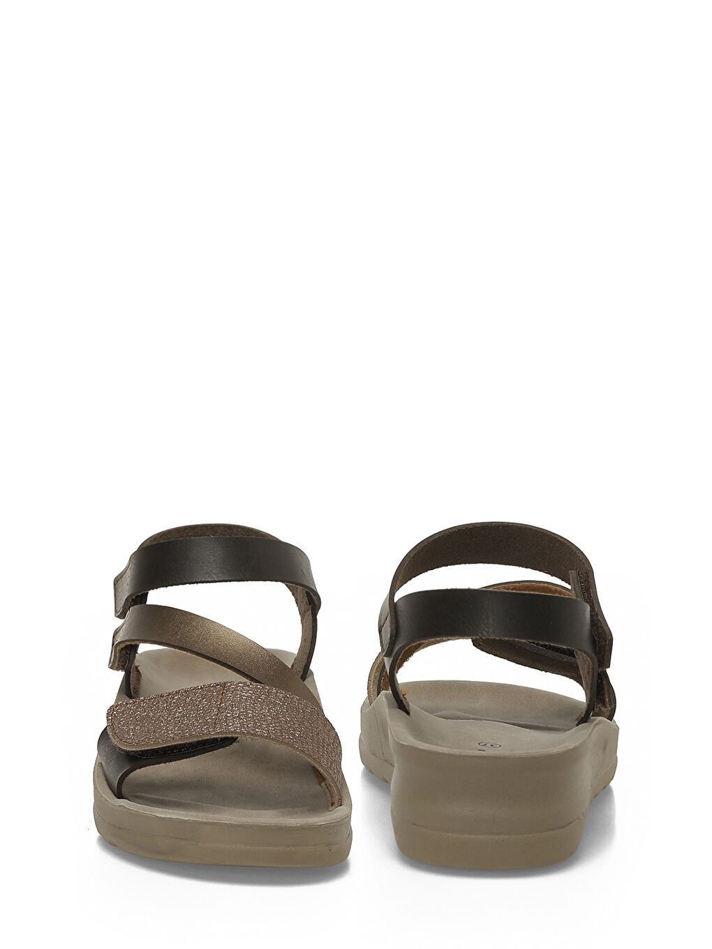 Sarı 409106.Z6FX Bronz Kadın Comfort Sandalet-4