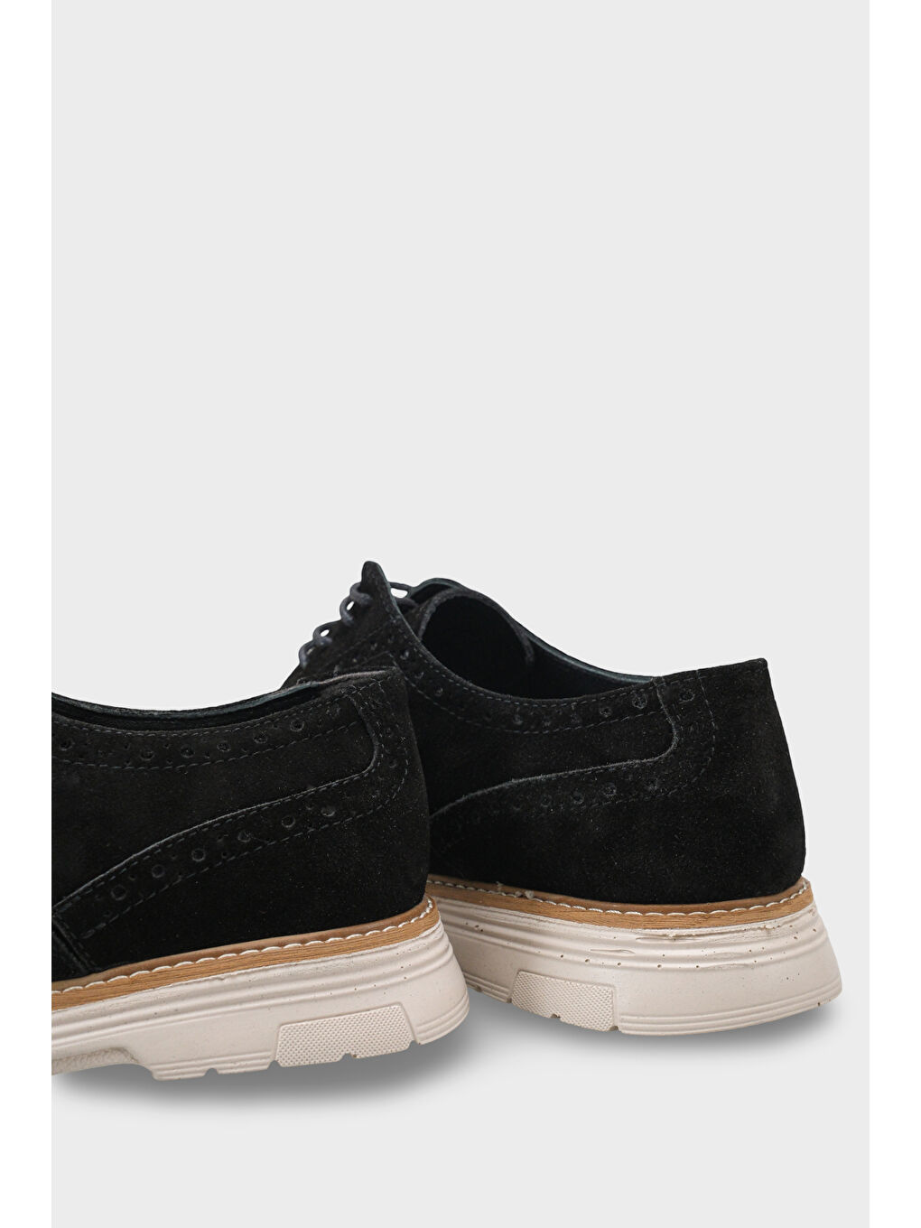 Siyah Joachim Hakiki Deri Süet Bağcıklı İçi Hakiki Deri Astarlı Erkek Loafer Ayakkabı-2