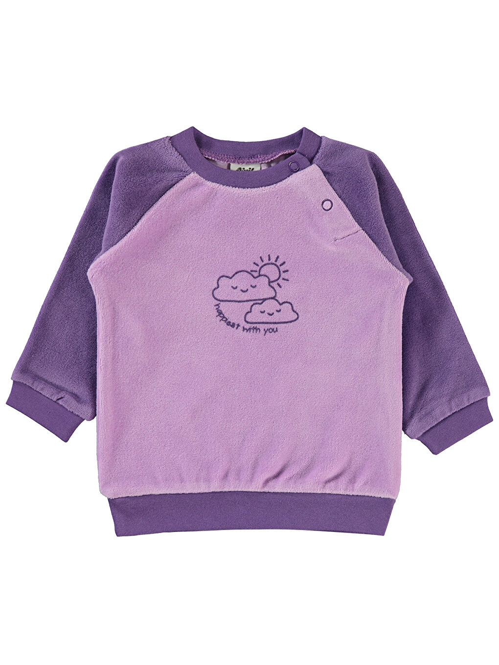 Civil Lila Baby Kız Bebek Sweatshirt 6-18 Ay Lila