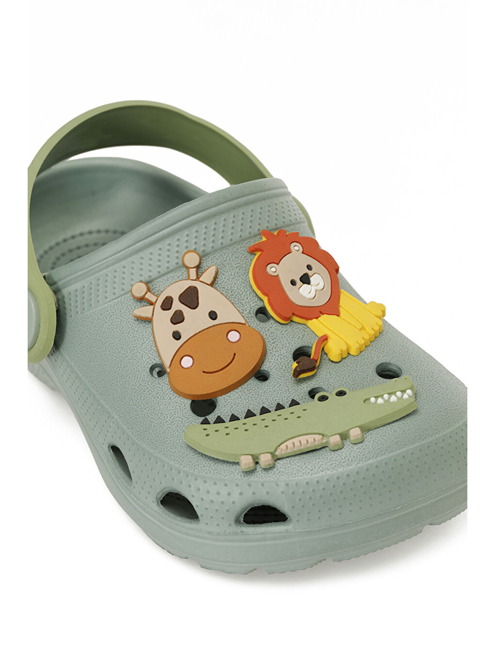 VELRO.B5FX Haki Erkek Çocuk Sabo Terlik-6