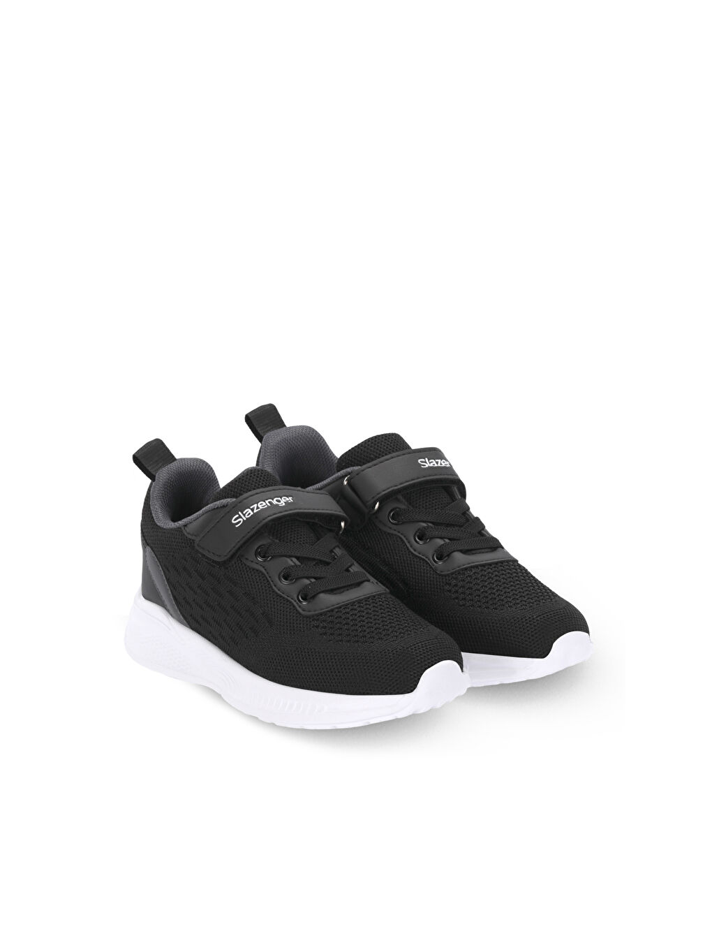 FUNKYTOWN I Unisex Çocuk Cırt Cırtlı Siyah / Koyu Gri Günlük Spor Ayakkabısı-1