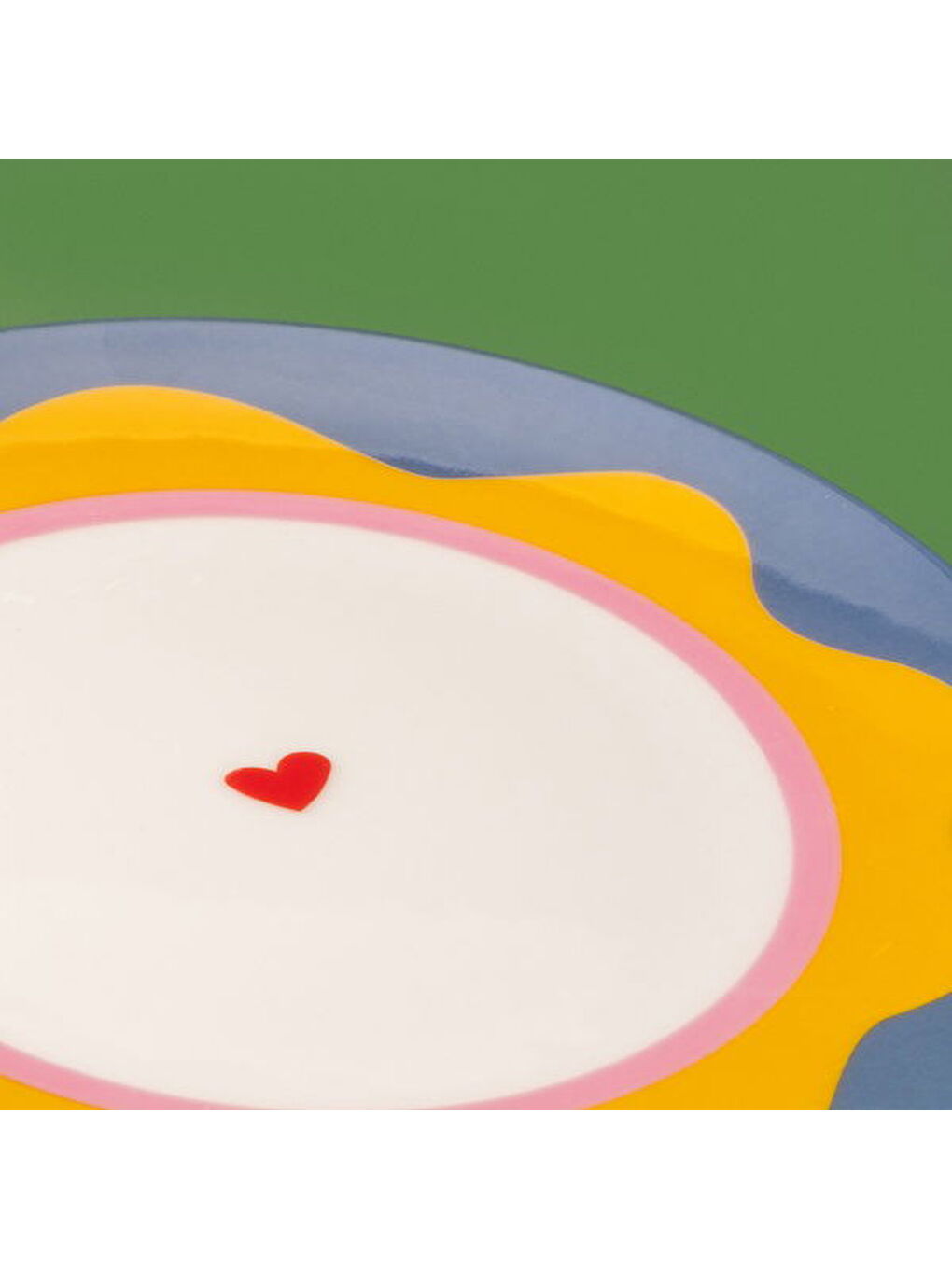 Kitchen Granny Tatlı Tabağı - Mavi / Sarı - 19 cm-2