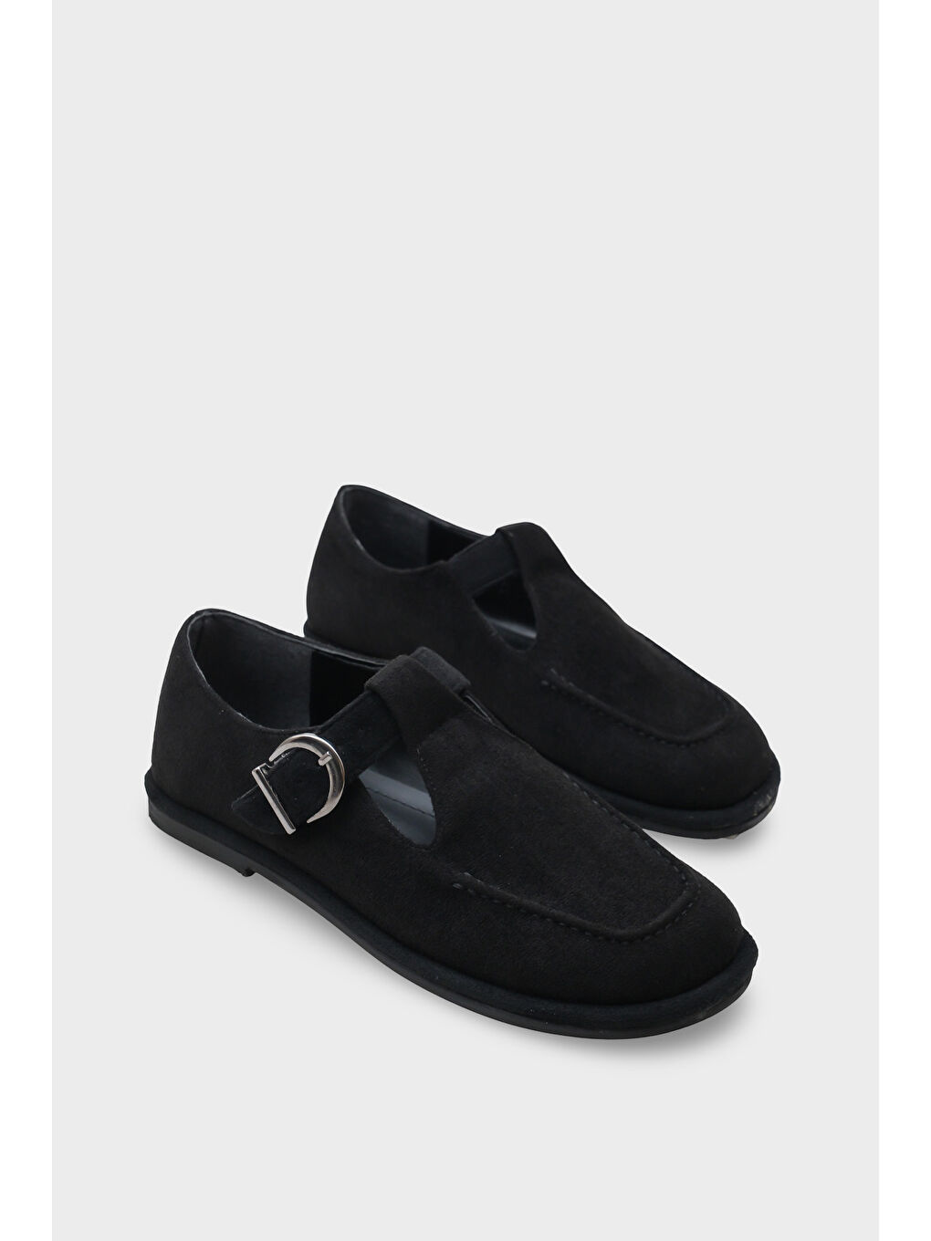 Siyah Bryna Bantlı Tokalı Loafer-1