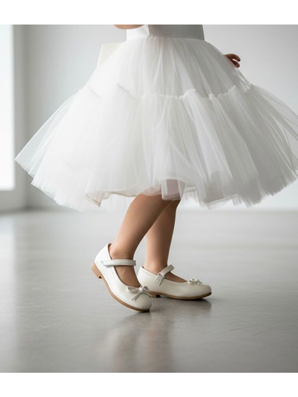 Ekru KIZ ÇOCUK CIRTLI BABET