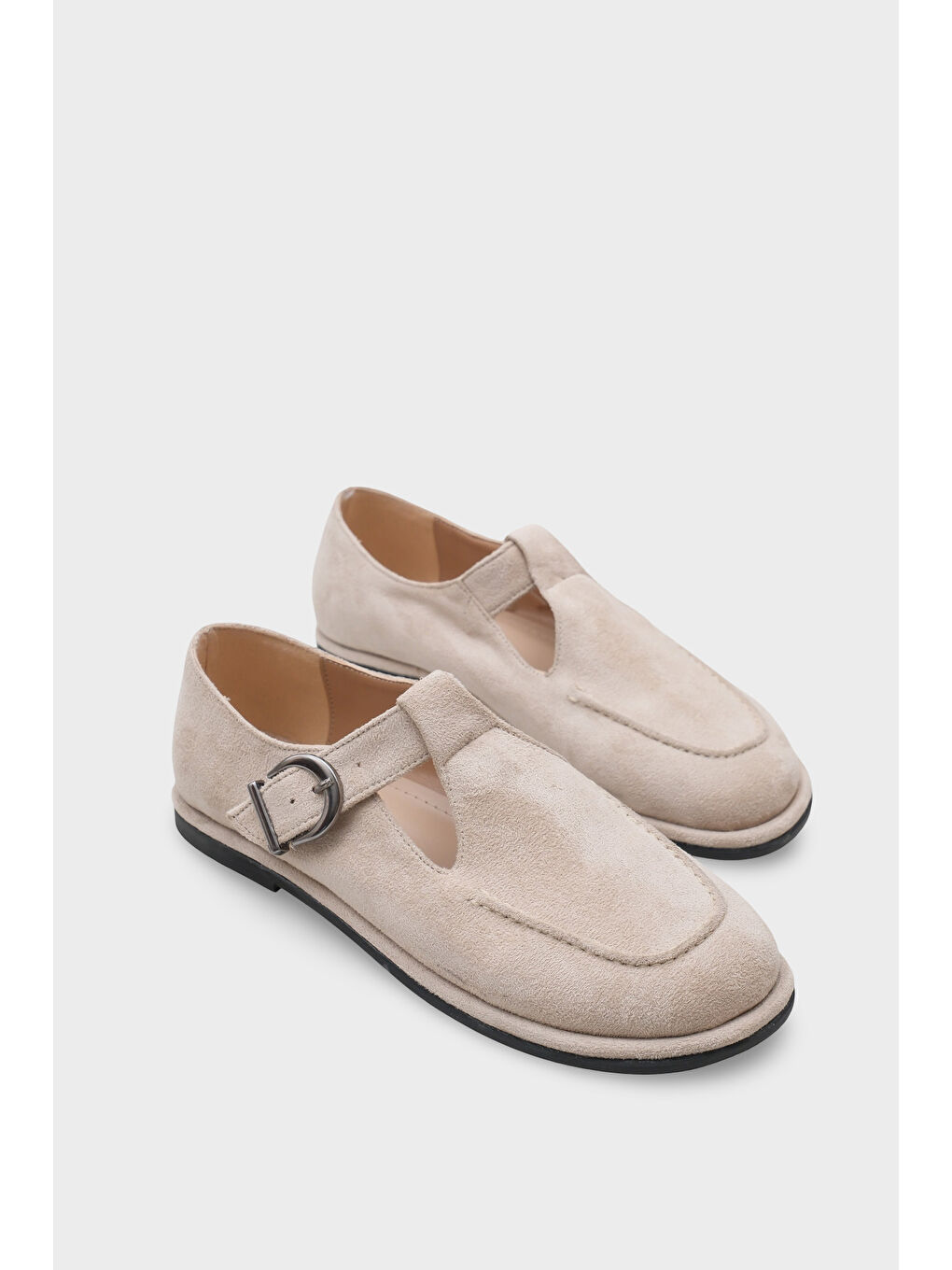 Bej Bryna Bantlı Tokalı Loafer-1