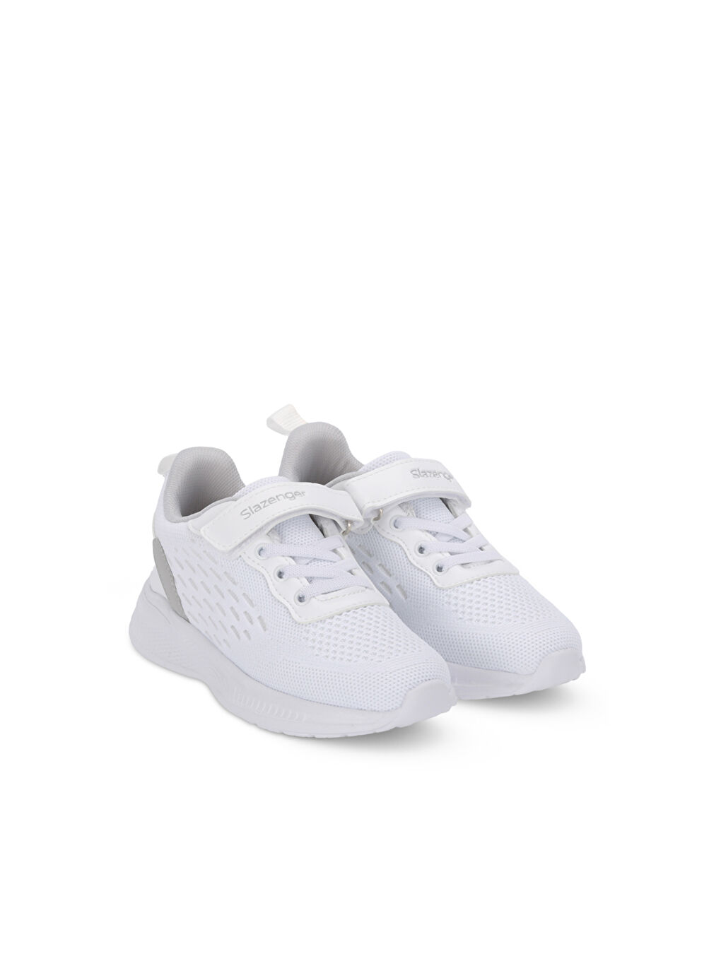 FLAREX Unisex Çocuk Cırt Cırtlı Beyaz / Gri Günlük Spor Ayakkabısı-1