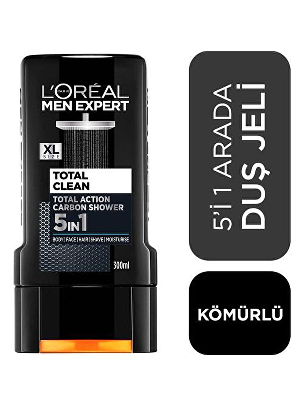 L'Oreal Paris Beyaz Men Expert Shower Gel Total Clean 300 ml