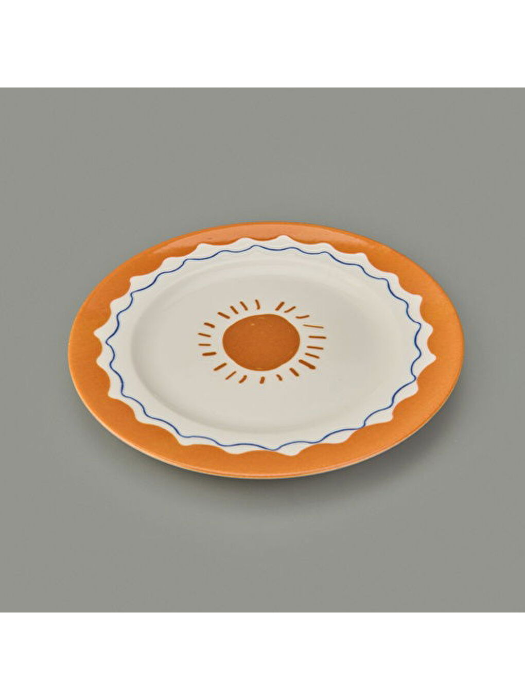 Ekru Kitchen Sun Tatlı ve Kahvaltı Tabağı - Krem / Sarı - 21 cm-2