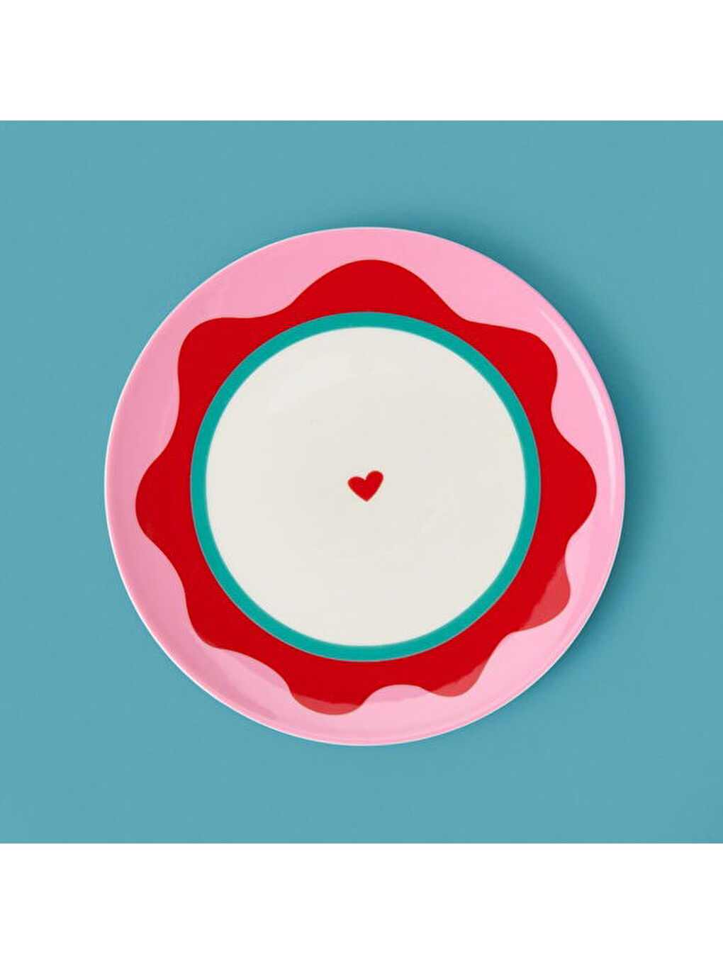 Kitchen Granny Tatlı Tabağı - Pembe / Kırmızı - 19 cm-2