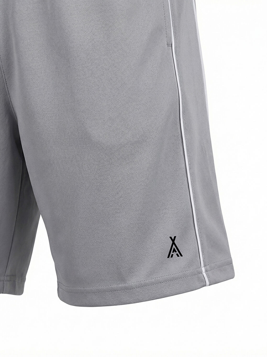 Gri ORENDAHILL Erkek Spor Şort Hızlı Kuruyan Esnek Regular Fit Trim Biyeli Activewear-3