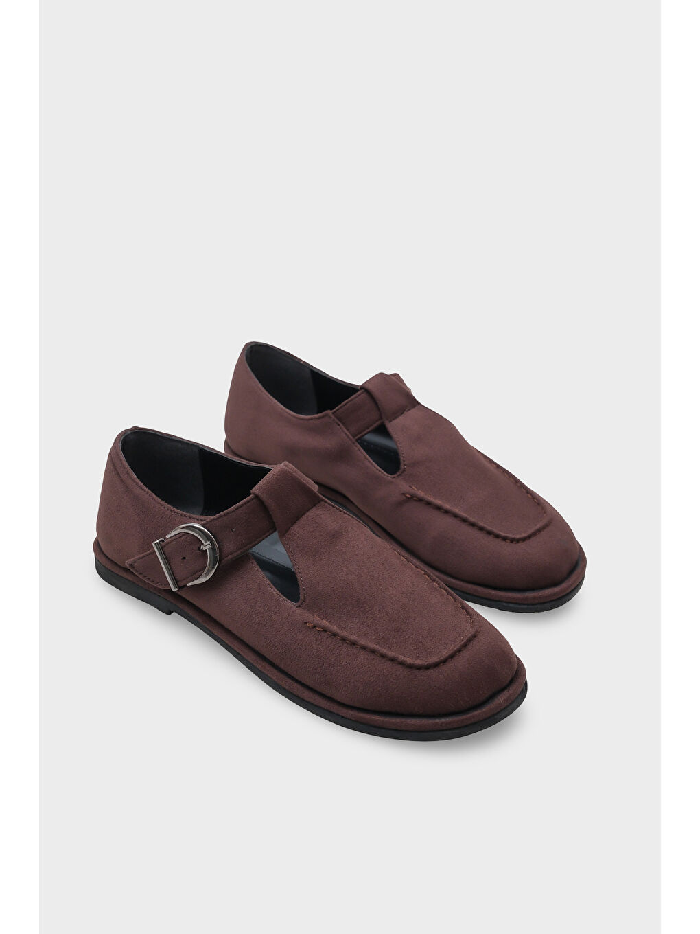 Kahverengi Bryna Bantlı Tokalı Loafer-1