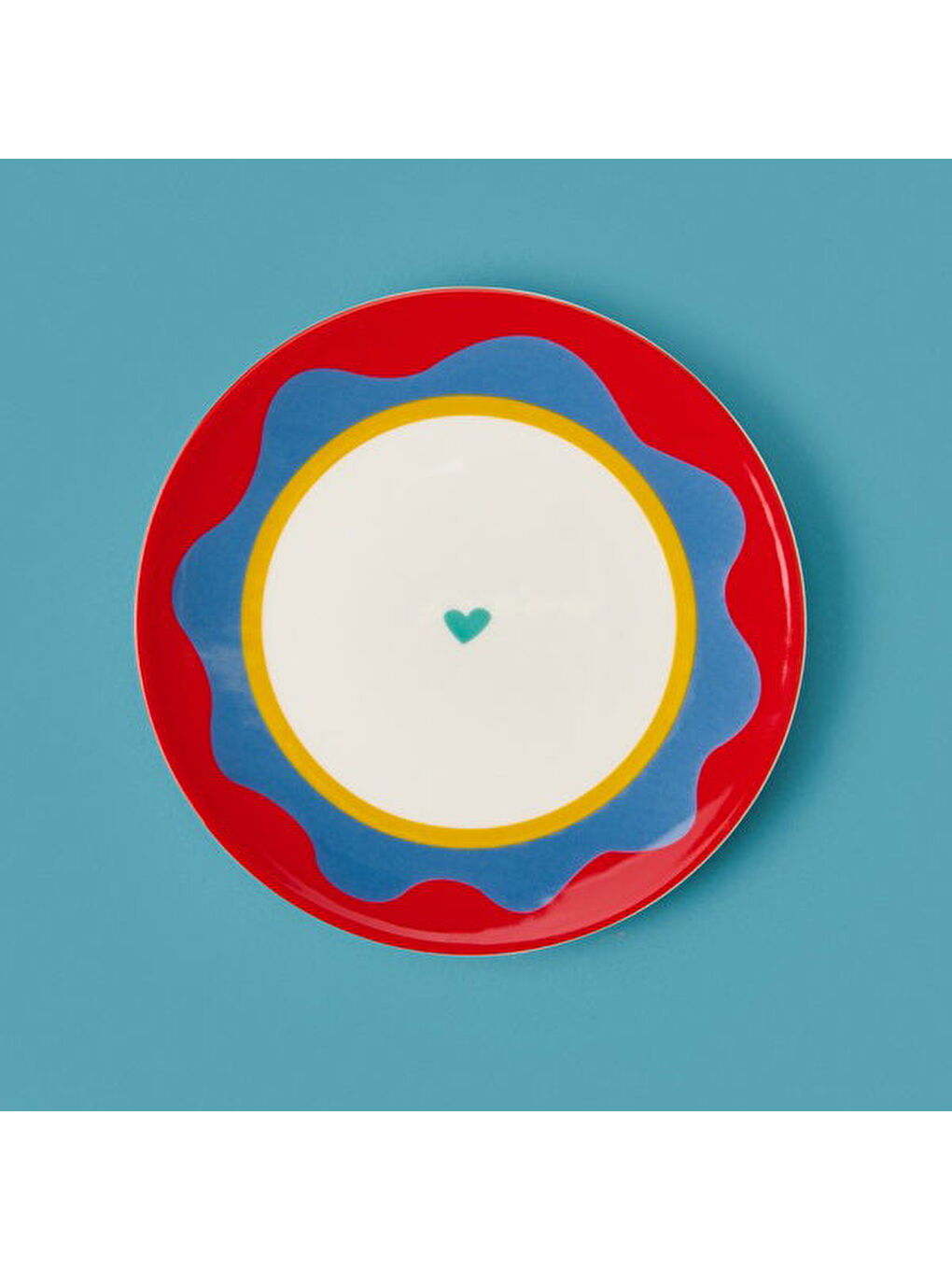 Kitchen Granny Tatlı Tabağı - Kırmızı / Yeşil - 19 cm-2