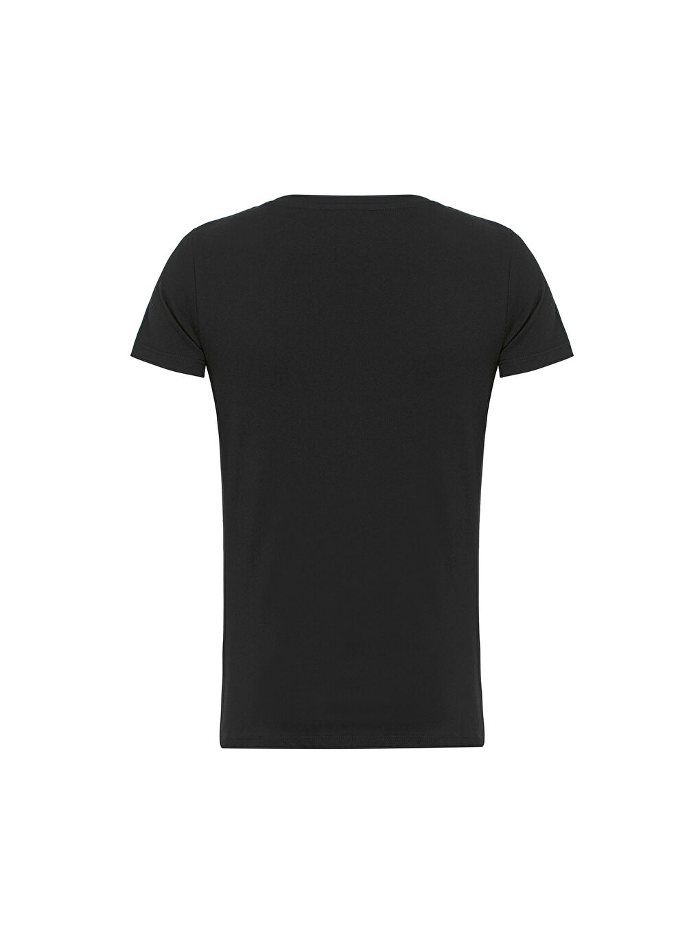 Scene Kadın Siyah Tişört-2