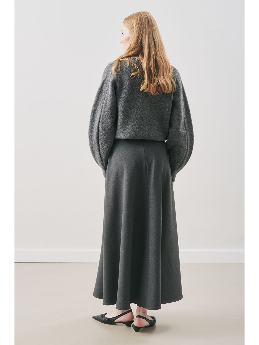 Düğme Detaylı Hırka Antrasit-4