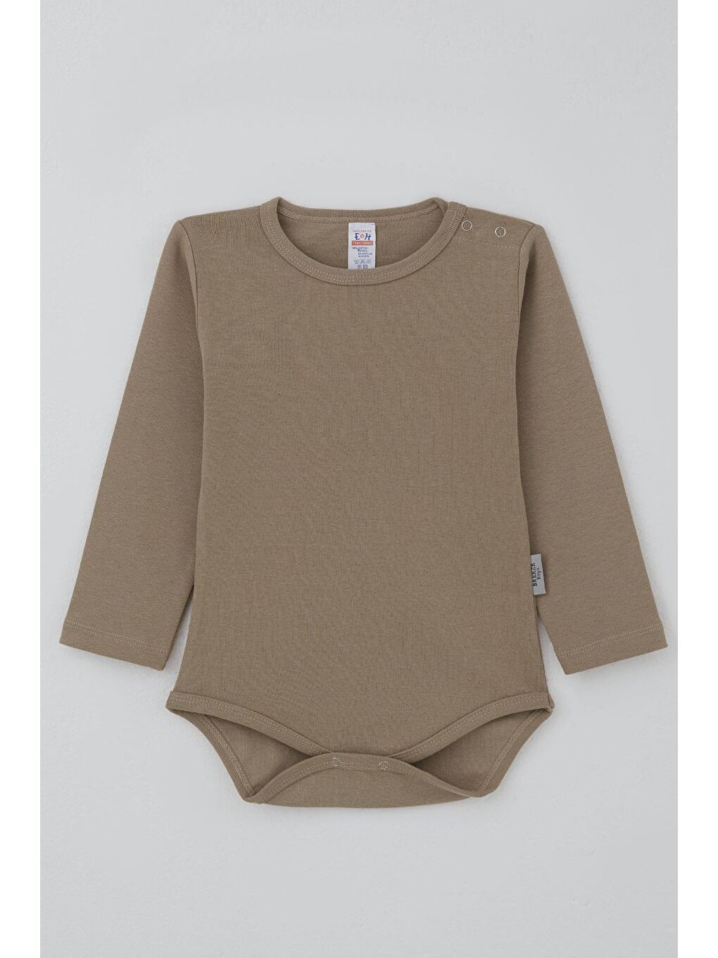 Bej Erkek Bebek Çıtçıtlı Zıbın Body Basic Vizon (9 Ay-3 Yaş)