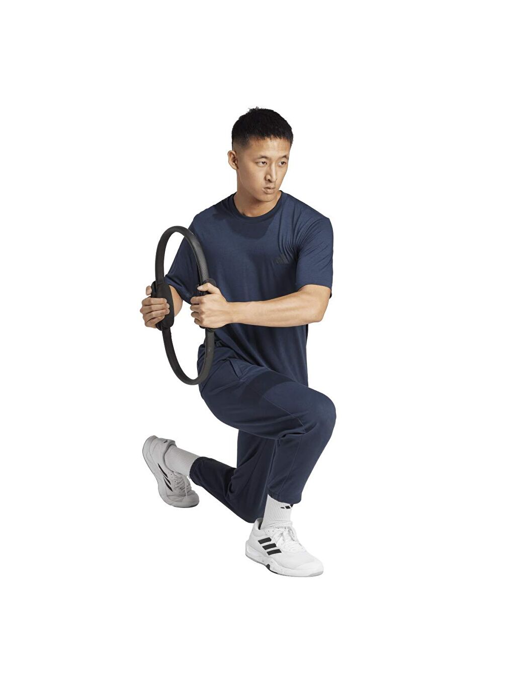 Training Essentials Comf Erkek Lacivert Yuvarlak Yaka Spor Tişört-4