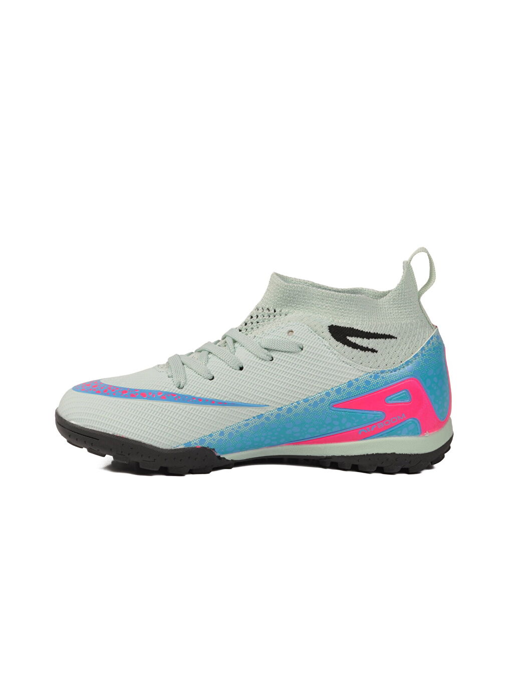 Turkuaz Su Yeşili Bilekten Çoraplı Çocuk Halı Saha Ayakkabısı 610 Süperfly F-P-1