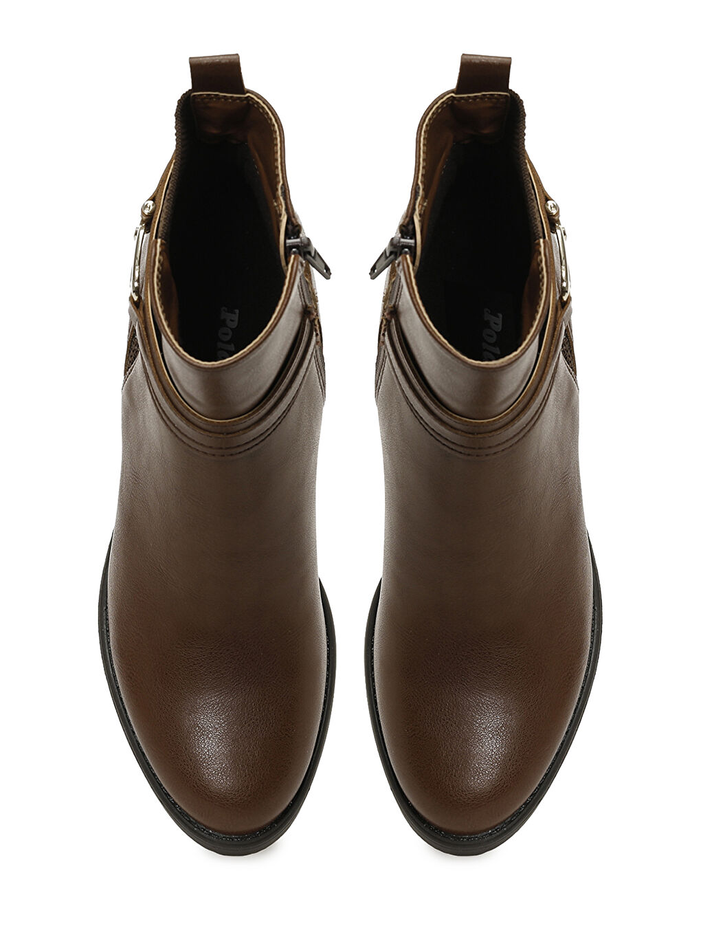 Kahverengi 326062.Z 5PR Taba Kadın Topuklu Bot-3