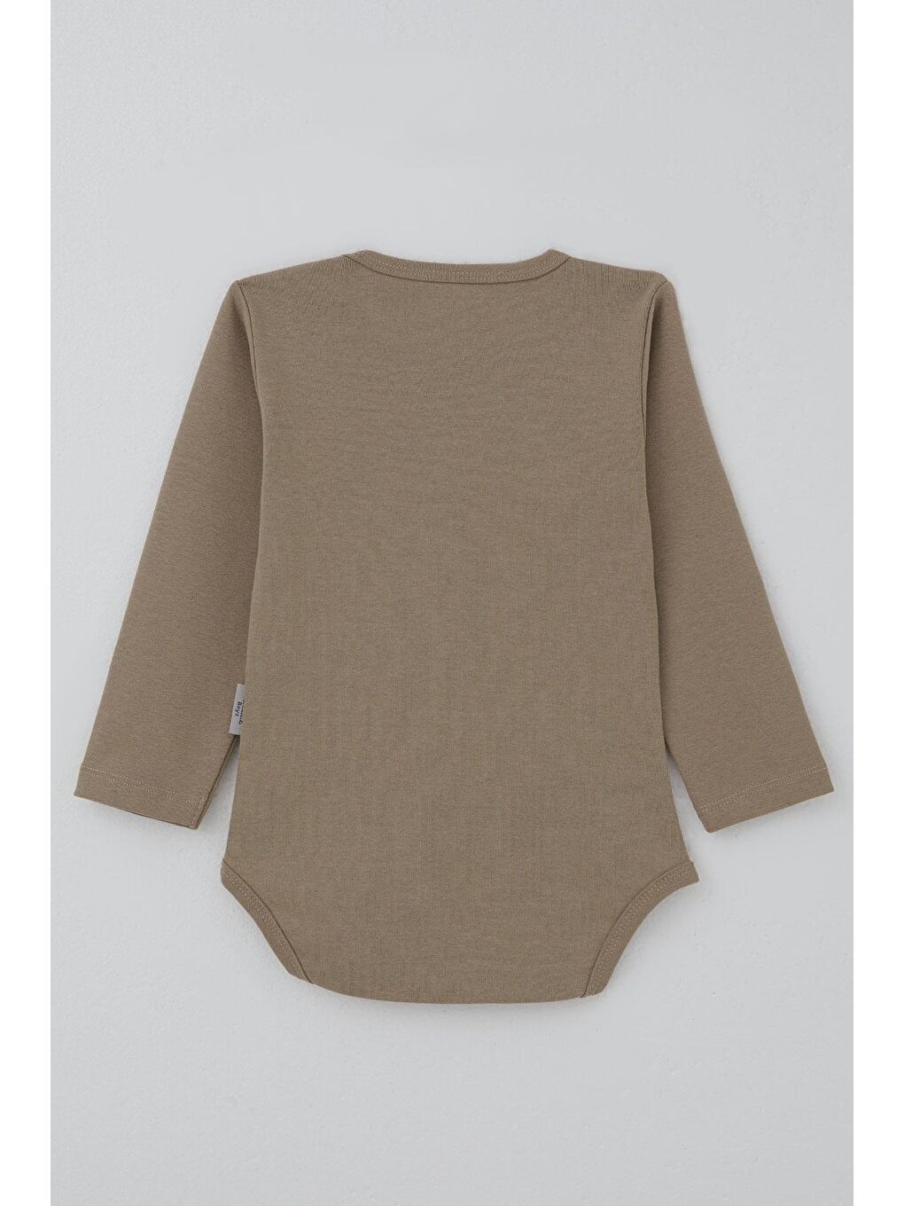 Bej Erkek Bebek Çıtçıtlı Zıbın Body Basic Vizon (9 Ay-3 Yaş)-1
