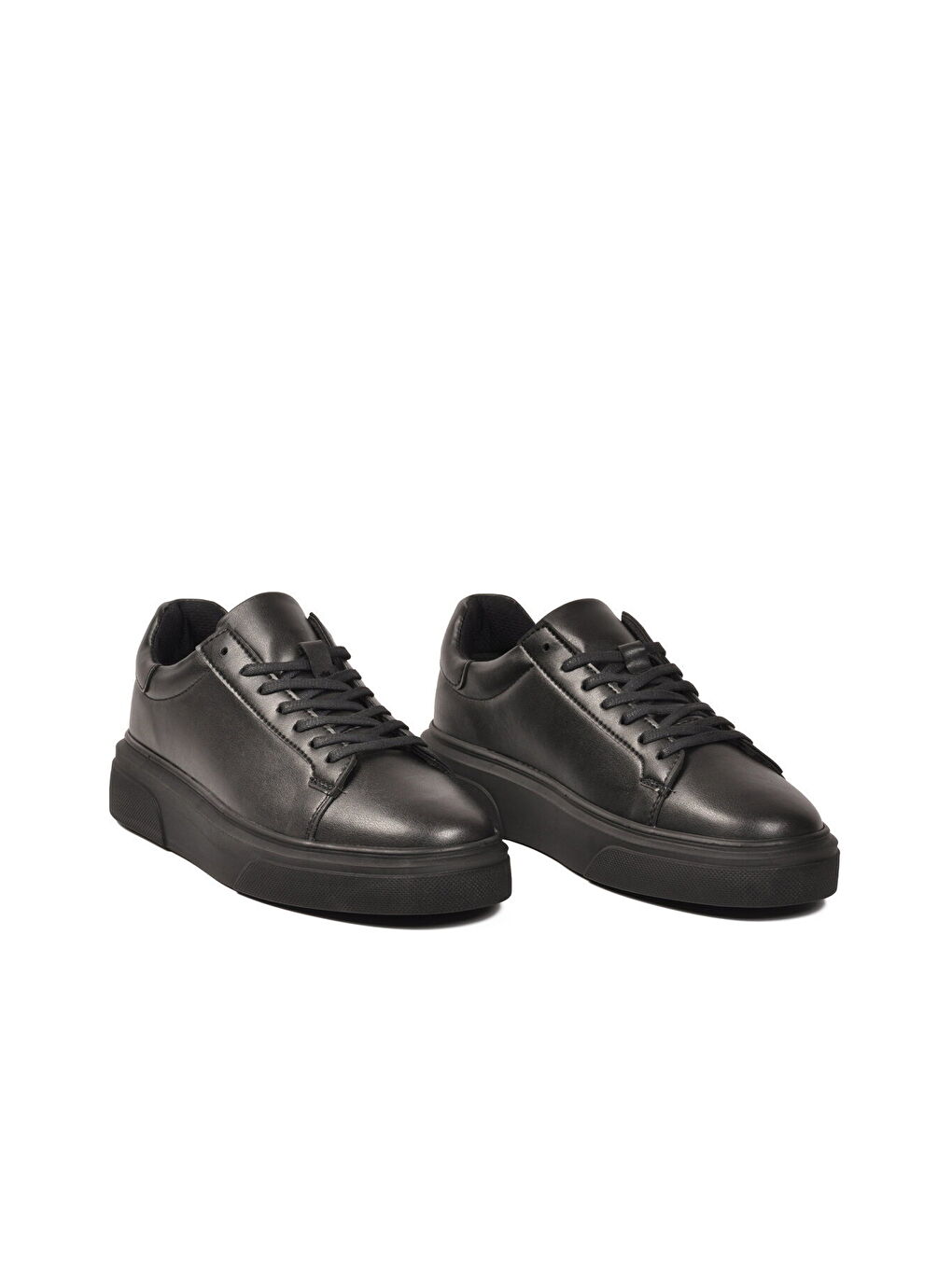 Siyah Bağcıklı Hafif Esnek Erkek Casual Ayakkabı 554 M-2