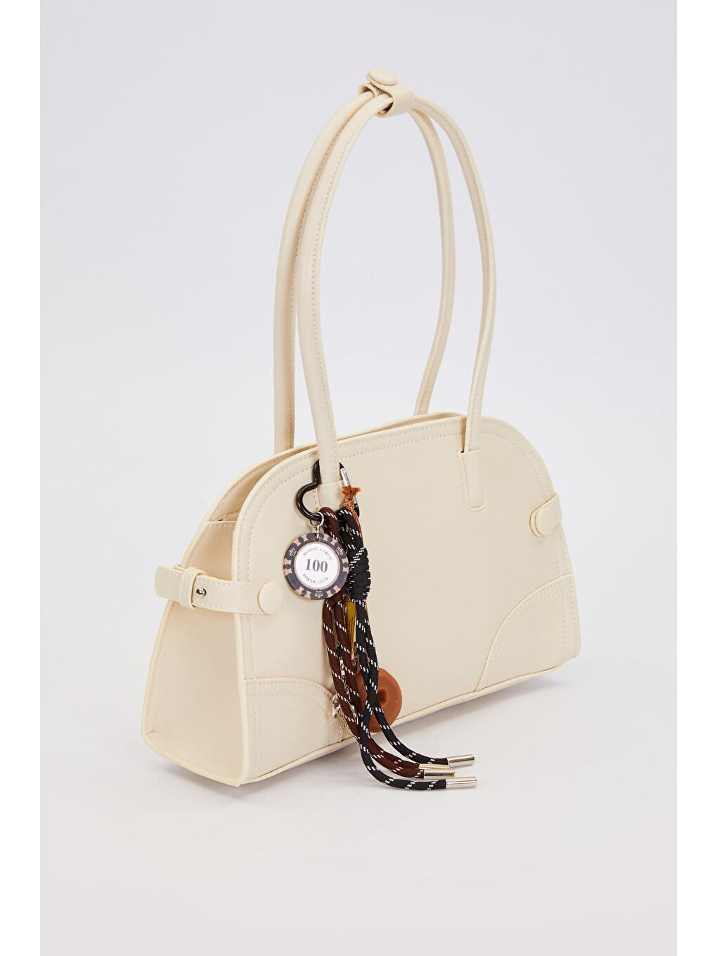 Ekru Charm Detay Askılı Premium Çanta 930300 Krem-1