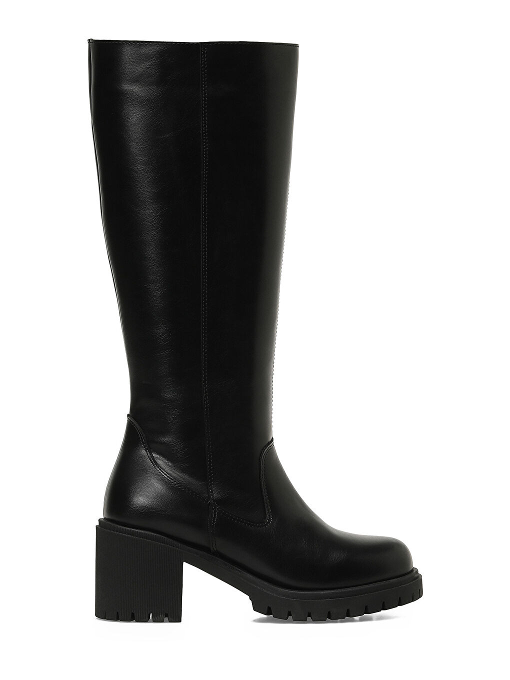 25K-6009 5PR Siyah Kadın Topuklu Çizme