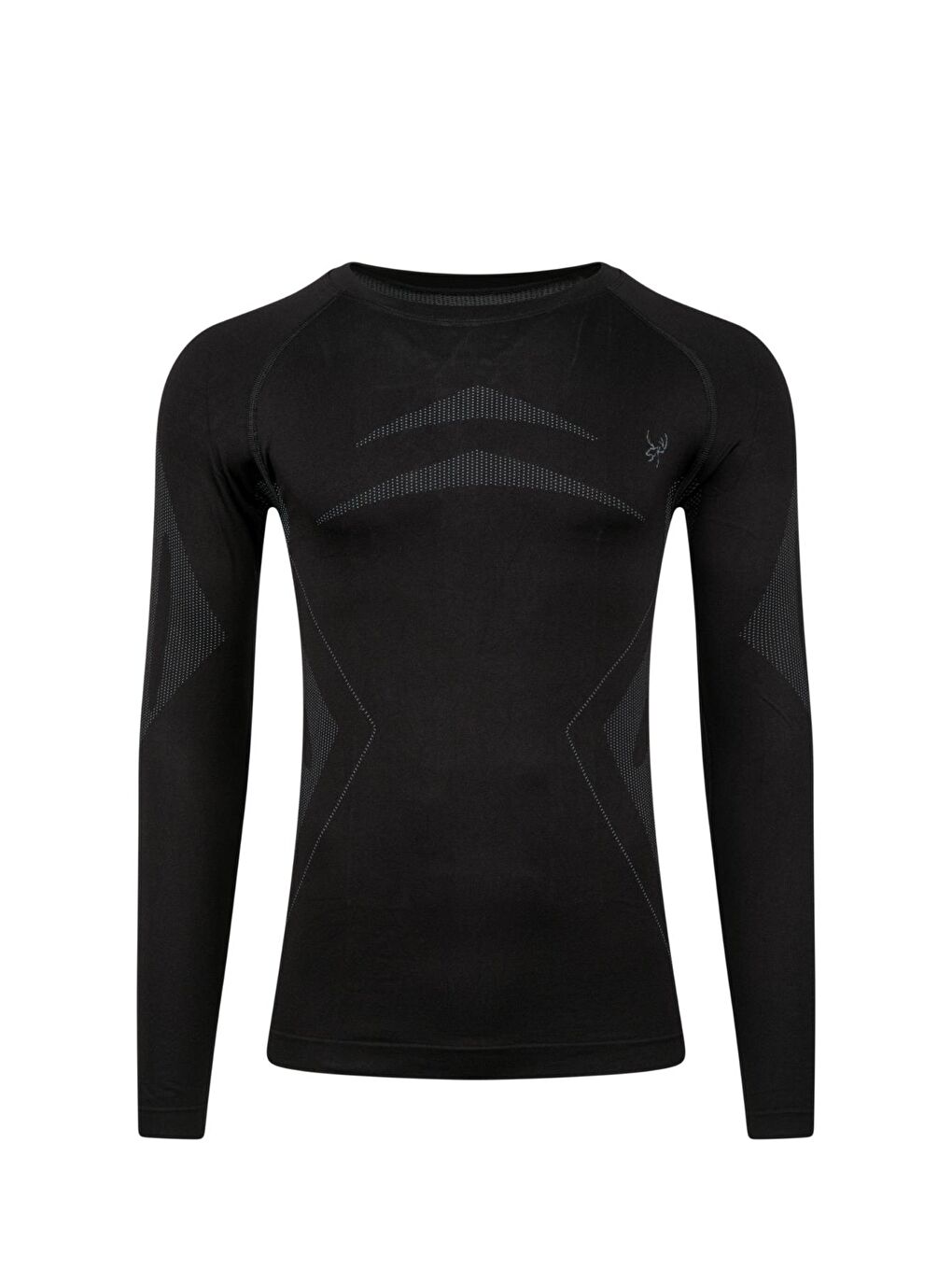 Erkek Heatwave Seamless Baselayer Üst İçilk Siyah/Gri