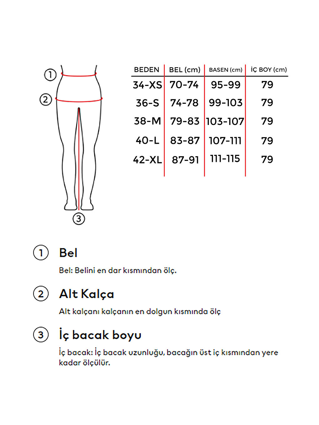 it's basic Gri Kadın Gri Renk Palazzo Fit  100 Pamuk Denim - 2