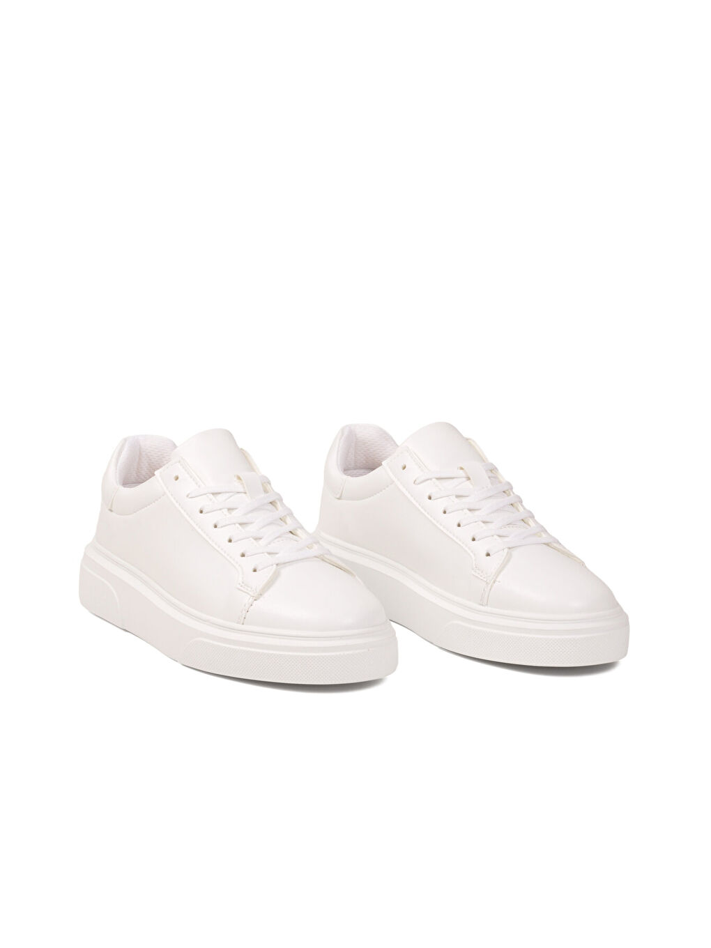 Beyaz Bağcıklı Hafif Esnek Erkek Casual Ayakkabı 554 M-2