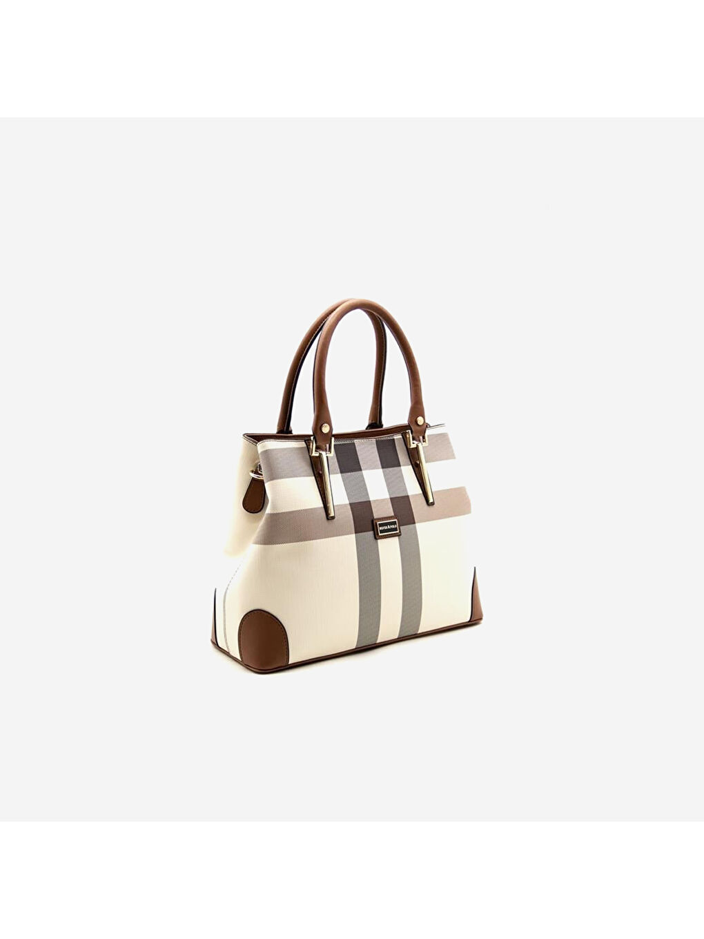 Karışık Kadın SP667-MK48 SILVER POLO Omuz Çantası Krem-Taba-1