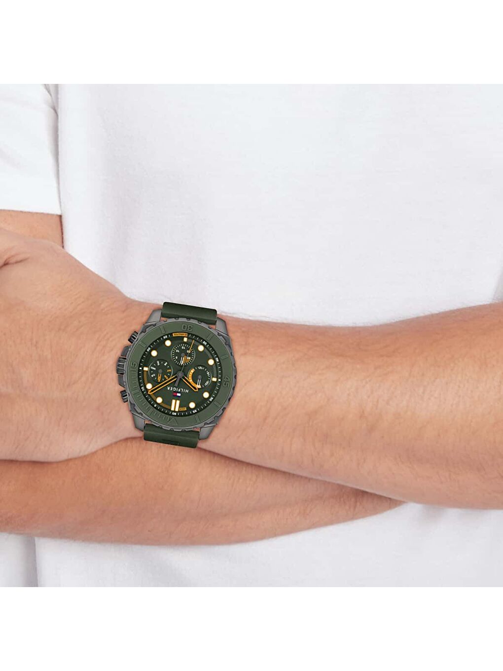 Yeşil TH1710688 Erkek Kol Saati-3