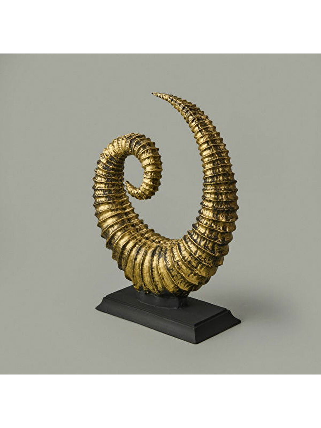 Sarı Deco Coquillage Dekor - Gold - 33 cm-2