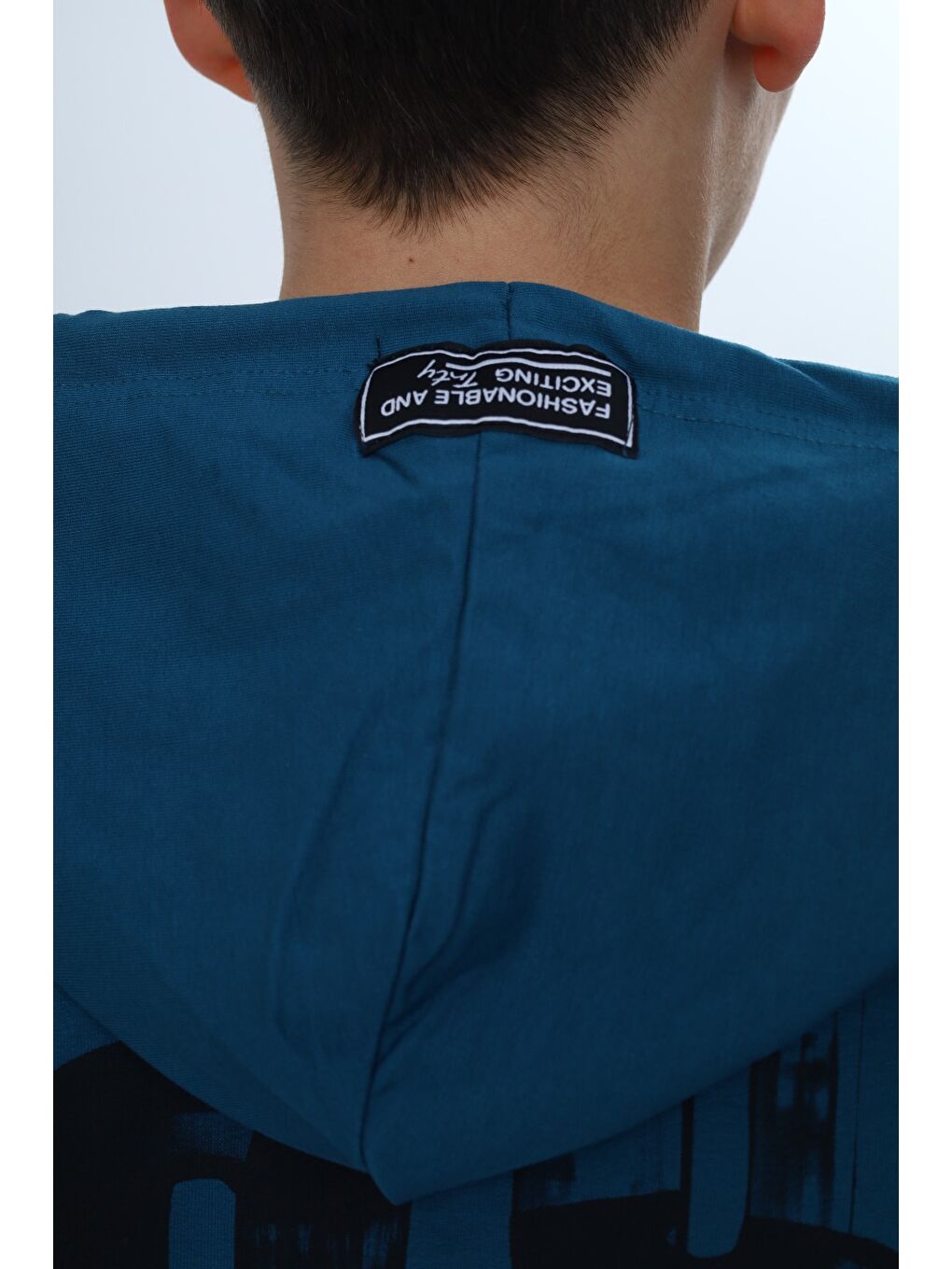 Petrol Erkek Çocuk Tnty Trendy Yazı Baskılı Sweatshirt-4