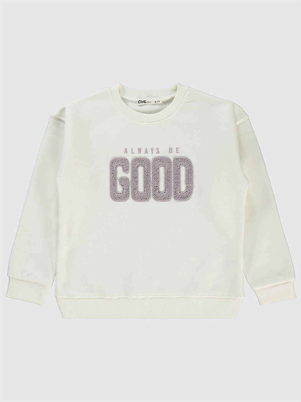 Civil Ekru Girls Kız Çocuk Sweatshirt 6-9 Yaş Ekru