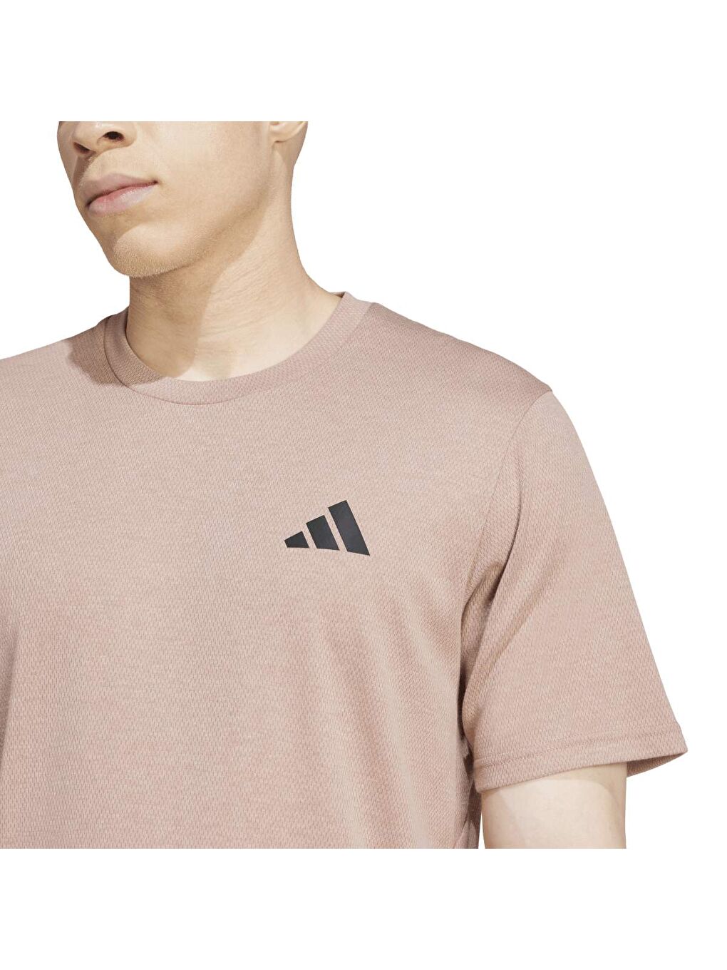 Traing Essentials Fr Nov Erkek Pembe Yuvarlak Yaka Spor Tişört-2