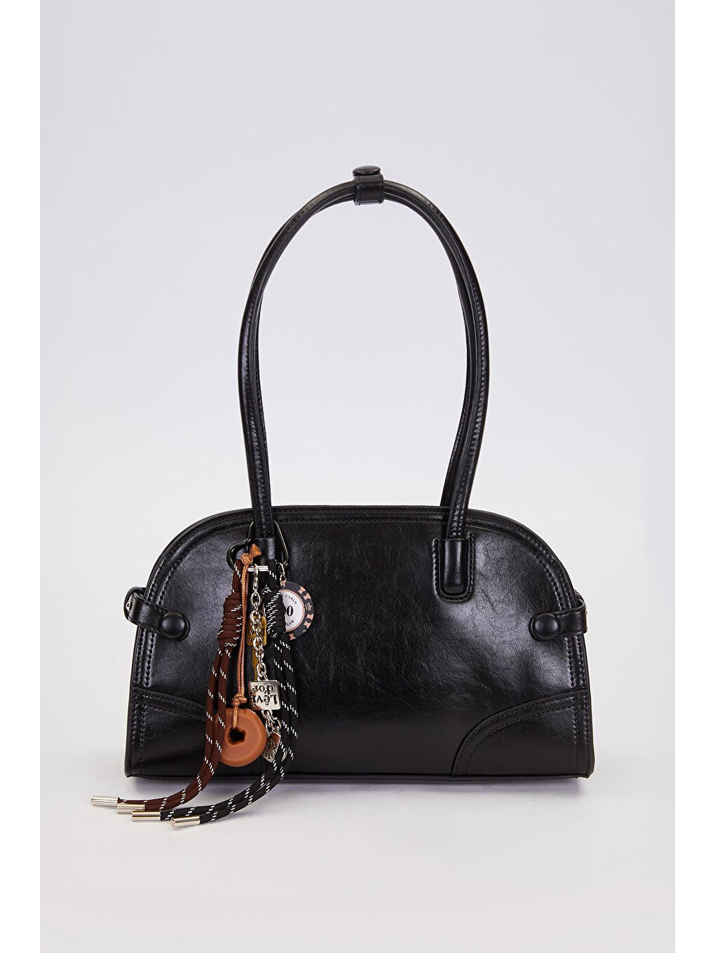Charm Detay Askılı Premium Çanta 930300 Siyah