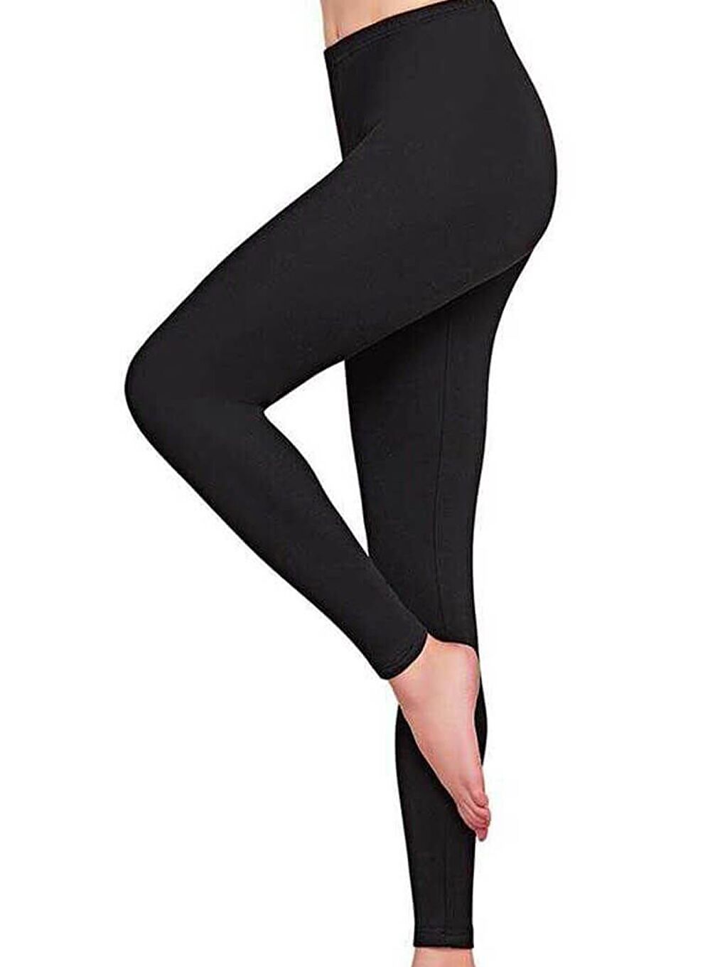 Siyah Tutku Kadın Yüksek Bel Termal Tayt İçlik