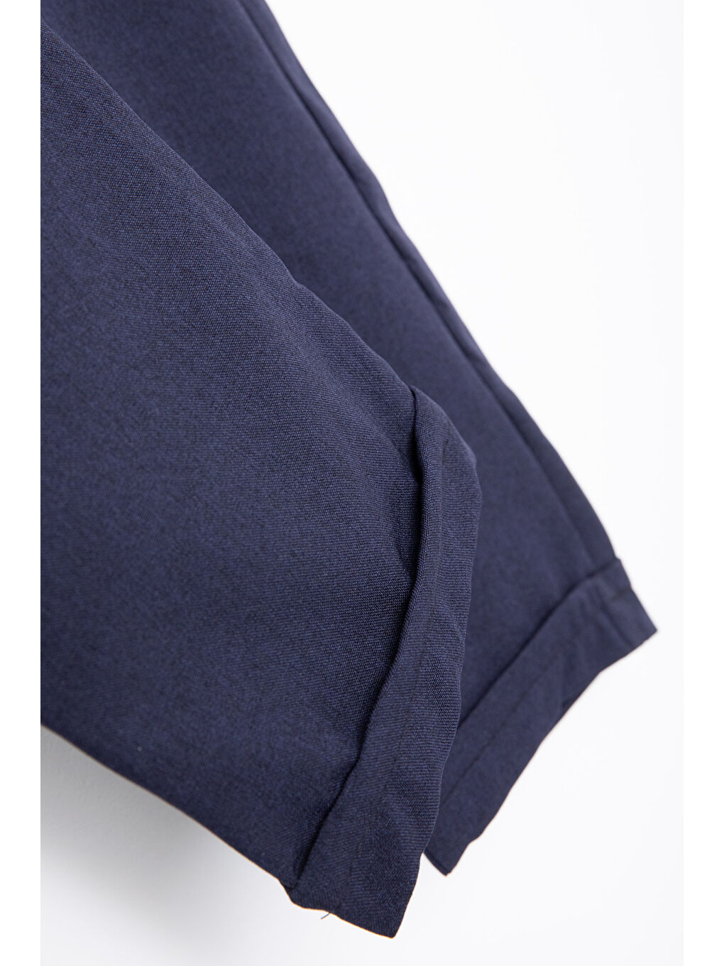 Lacivert Erkek Çocuk Duble Paça Jogger Kumaş Pantolon 20048-4