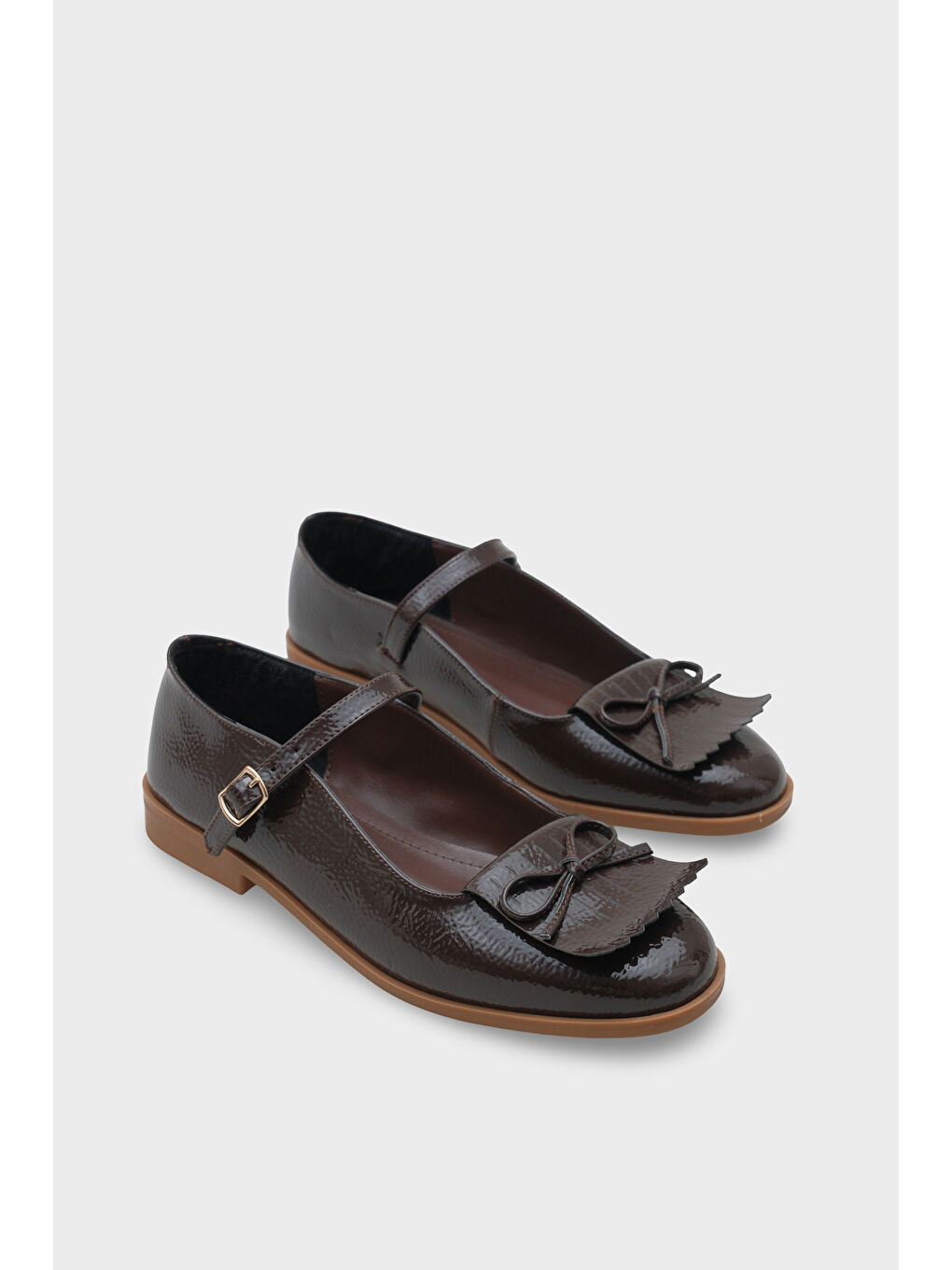 Kahverengi Luise Kadın Babet-1